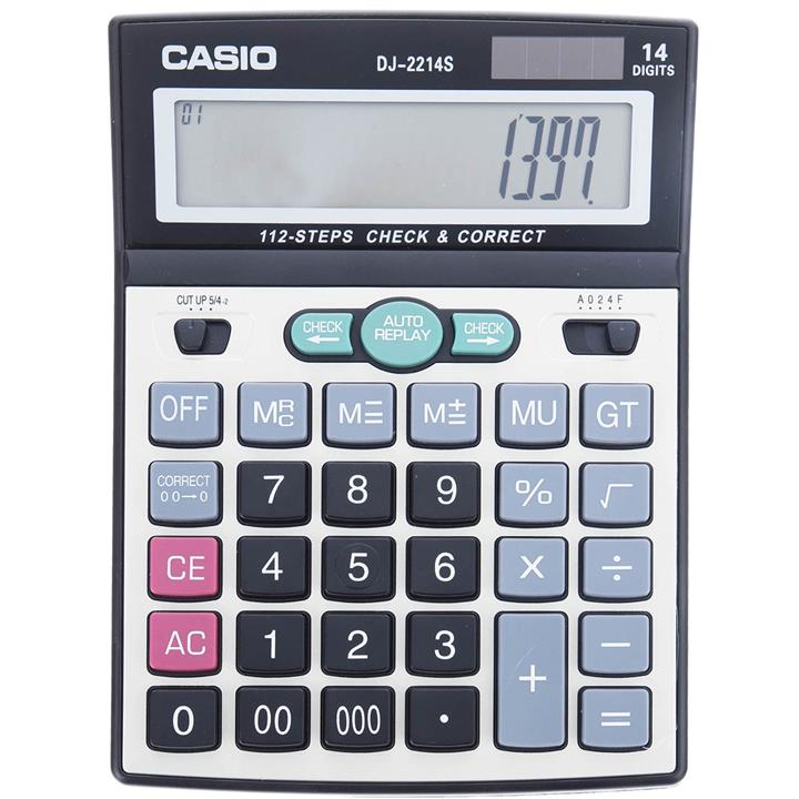 ماشین حساب کاسیو مدل DJ-2214S CASIO DJ-2214S Calculator